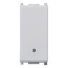 PLANA-DEVIATORE 1P 16AX ILLUMIN.SILVER - VIMAR 14005.SL - VIMAR 14005.SL product photo