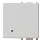 PLANA-TASTO 2M ILLUMIN.AD ANELLO SILVER - VIMAR 14022.SL - VIMAR 14022.SL product photo