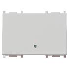 PLANA-TASTO 3M ILLUMIN.AD ANELLO SILVER - VIMAR 14023.SL - VIMAR 14023.SL product photo