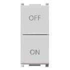 PLANA-2 PULS.IND.NO+NC 10A SIMB.ON-OFF SILVER - VIMAR 14058.SL - VIMAR 14058.SL - VIMAR 14058.SL product photo