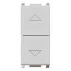 COMMUTATORE 2 POSTI 10AX CON FRECCE SILVER SERIE PLANA - VIMAR 14060.SL product photo