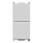 DOPPIO PULSANTE 1P NO+NO 10A SILVER SERIE PLANA - VIMAR 14066.SL product photo
