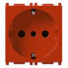PLANA-PRESA 2P+T 16A ROSSO - VIMAR 14209.R - VIMAR 14209.R product photo