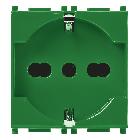 PRESA 2P+T 16A UNIV. ANTIBATTERICO VERDE - VIMAR 14210.AB.V - VIMAR 14210.AB.V product photo