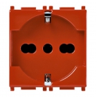 PRESA UNIVERSALE 2P+T 16A ROSSA SERIE PLANA - VIMAR 14210.R product photo