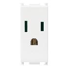 PLANA-PRESA SICURY 2P+T 15A 127V STD USA+SASO BIAN - VIMAR 14242 - VIMAR 14242 product photo
