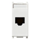 PRESA RJ45 NETSAFE CAT5E UTP BIANCO SERIE PLANA - VIMAR 14338.8 product photo