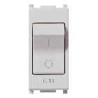 PLANA-INTERR.MT 1P+N C16 120-230V 1,5KA SILVER - VIMAR 14405.16.SL - VIMAR 14405.16.SL product photo