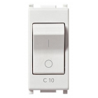 INTERRUTTORE MT VIMAR PLANA 1P+N C10 120-230V SERIE PLANA - VIMAR 14405.10 product photo