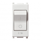 INTERRUTTORE MT VIMAR PLANA 1P+N C16 120-230V BIANCO 14405.16 - VIMAR 14405.16 product photo