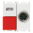 PLANA-PULSANTE CHIAMATA CALL-WAY+PRESA DIN B - VIMAR 14502 - VIMAR 14502 - VIMAR 14502 product photo
