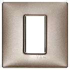 PLANA-PLACCA 1M METALLO NICHEL PERLATO - VIMAR 14641.74 - VIMAR 14641.74 product photo