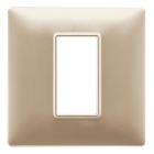 PLANA-PLACCA 1M TECNOPOLIIM.CHAMPAGNE OPACO - VIMAR 14641.22 - VIMAR 14641.22 product photo