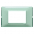 PLACCA 3 MODULI SERIE PLANA COLORE REFLEX MENTA - VIMAR 14653.44 product photo
