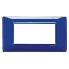 PLACCA 4 MODULI SERIE PLANA COLORE REFLEX ZAFFIRO - VIMAR 14654.50 product photo