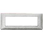 PLACCA 7M TECNOPOLIMERO SILVER - VIMAR 14657.27 - VIMAR 14657.27 product photo