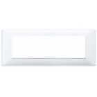 PLACCA 7 MODULI SERIE PLANA COLORE BIANCO - VIMAR 14657.01 product photo