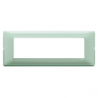 PLACCA 7 MODULI SERIE PLANA COLORE REFLEX MENTA - VIMAR 14657.44 product photo