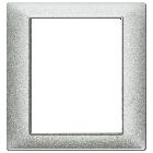 PLANA-PLACCA 8M (4+4) TECNOPOL.ARGENTO OPACO - VIMAR 14668.20 - VIMAR 14668.20 product photo