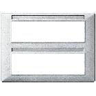 PLANA-PLACCA 14M (7+7) TECNOPOL.ARGENTO OPACO - VIMAR 14690.20 product photo