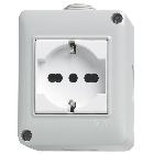 Plana-Contenitore IP40 2M+presa univers - VIMAR 14802.U product photo