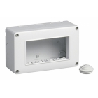 CONTENITORE IP40 4 MODULI GRIGIO PER SERIE PLANA ARKE EIKON - VIMAR 14804 product photo