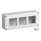 CONTENITORE IP40 6 MODULI 2X3 GRIGIO PER SERIE PLANA ARKE EIKON - VIMAR 14813 product photo