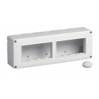 CONTENITORE IP40 8 MODULI 4X2 GRIGIO PER SERIE PLANA ARKE EIKON - VIMAR 14837 product photo