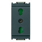 PRESA BIPASSO 2P+T 16A P17/11 SERIE IDEA GRIGIO - VIMAR 16203 product photo