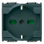 PRESA SHUKO UNIVERSALE 2P+T 16A SERIE IDEA GRIGIO - VIMAR 16211 product photo