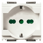 PRESA SHUKO UNIVERSALE 2P+T 16A SERIE IDEA BIANCO - VIMAR 16211.B product photo