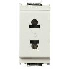 IDEA-PRESA 2P 15A USA+EU SPIN.4,8MM BIANCO - VIMAR 16233.B product photo