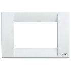 IDEA-PLACCA 3P METAL BIANCO - VIMAR 16733.01 - VIMAR 16733.01 product photo