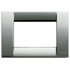 PLACCA CLASSICA 3 MODULI COLORE CROMO SERIE IDEA - VIMAR 16733.36 product photo