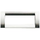 IDEA-PLACCA 6P.METAL NICHEL SPAZZOLATO - VIMAR 16736.34 - VIMAR 16736.34 product photo