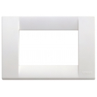 PLACCA CLASSICA 3 POSTI COLORE BIANCO BRILLANTE SERIE IDEA - VIMAR 16743.01 product photo