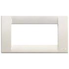 PLACCA CLASSICA 4 MODULI SERIE IDEA COLORE BIANCO - VIMAR 16744.04 product photo