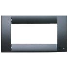 Placca Classica 4 Moduli Vimar Idea Grigio Grafite - VIMAR 16744.15 product photo