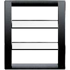 IDEA-PLACCA 18M(6+6+6) TECNOPOL.NERO - VIMAR 16749.16 - VIMAR 16749.16 product photo