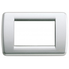 PLACCA RONDO 3 MODULI ARGENTO METALLIZZATO - VIMAR 16753.21 product photo