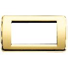 IDEA RONDO'-PLACCA 4M METAL ORO LUCIDO - VIMAR 16754.32 - VIMAR 16754.32 product photo