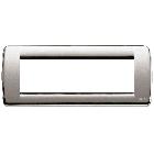 IDEA RONDO'-PLACCA 6M METAL NICHEL - VIMAR 16756.34 - VIMAR 16756.34 product photo
