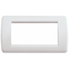 PLACCA 4 MODULI TECNOPOLIMERO BIANCO SERIE IDEA - VIMAR 16764.04 product photo