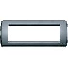 Placca Rondo' 6 Moduli Vimar Idea Grigio Grafite - VIMAR 16766.15 product photo