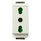 IDEA-BIPRESA 2P+T 16A MOD.RIDOTTO BIANCO - VIMAR 17033.B - VIMAR 17033.B product photo