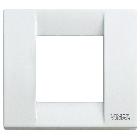 IDEA-PLACCA 1/2M RID.METAL BIANCO - VIMAR 17092.01 - VIMAR 17092.01 product photo