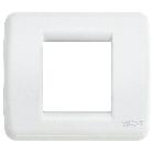 IDEA RONDO'-PLACCA 1/2M RID.METAL BIANCO - VIMAR 17093.01 - VIMAR 17093.01 product photo