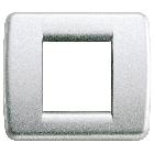 IDEA RONDO'-PLACCA 1/2M RID.METAL ARGENTO METALL. - VIMAR 17093.21 - VIMAR 17093.21 product photo