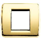 IDEA RONDO'-PLACCA 1/2M RID.METAL ORO LUCIDO - VIMAR 17093.32 - VIMAR 17093.32 product photo