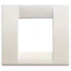 PLACCA IDEA 1 2 MODULI RIDOTTI TECNOPOLIMETRO BIANCO - VIMAR 17097.04 product photo